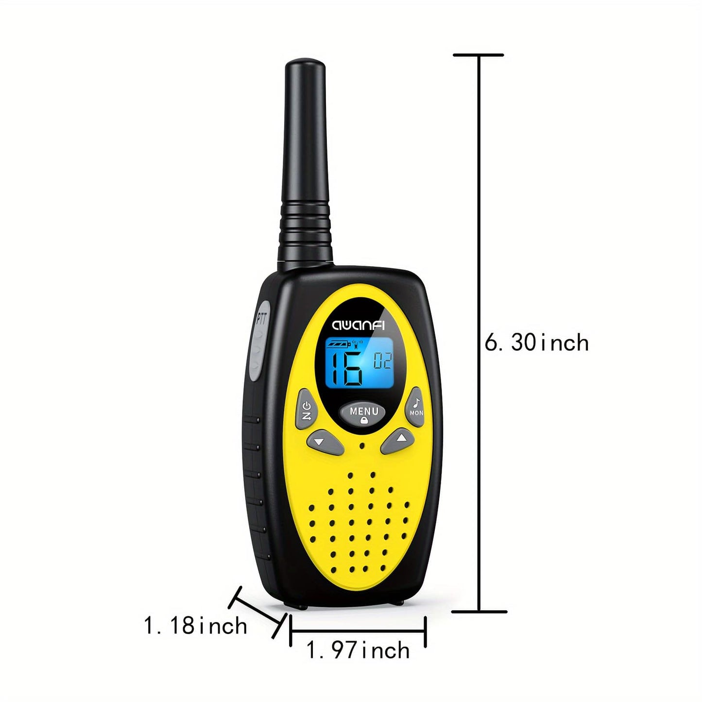 AWANFI Walkie Talkies for Kids Adults, 3 pack Rechargeable Long Range Two Way Radios for Family Camping, Hiking, Cycling