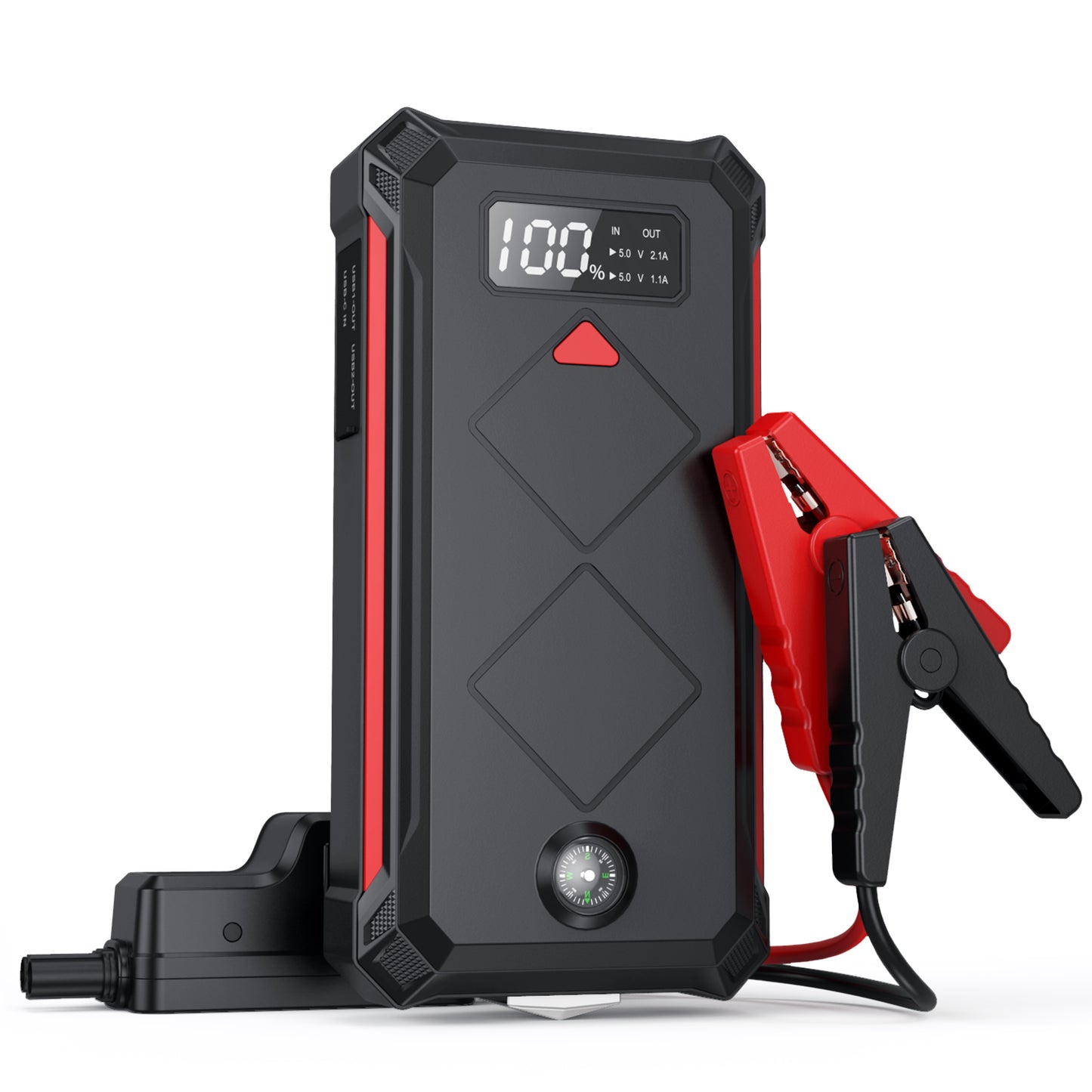 Car Jump Starter, 2000A Peak 20000mAh Lithium Jump Starter Battery Pack for Up to 9L Gas or 7L Diesel Engine, SuperSafe 12V Portable Battery Booster Power Pack with LED Screen & LED Light