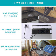 Load image into Gallery viewer, AWANFI Portable Power Station, 505Wh Outdoor Solar Potable Generator Backup Lithium Battery with 110V/500W AC Outlet for Road Trip, Camping, Hunting, Emergency, Outdoor Adventures
