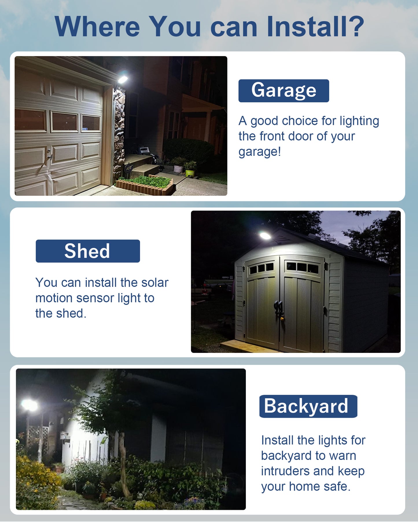 Solar Motion Lights Outdoor, Solar Powered Outdoor Lights Waterproof, Solar Security Lights with Motion Sensor, 1000LM 168 LEDs Flood Light for Outside, Garden, Yard, 2 Pack