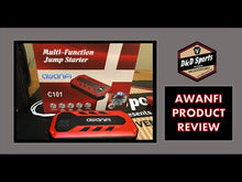 Load and play video in Gallery viewer, AWANFI Portable Car Jump Starter 800A Peak 12000mAh(up to 5.0L Gas, 3.0L Diesel engine) Portable Power Pack With Dual USB Outputs And Built-in LED Flashlight For Emergency
