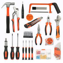 Load image into Gallery viewer, AWANFI Tool Kit 100 Piece DIY Home Household Toolkits for Daily Repair and Maintenance
