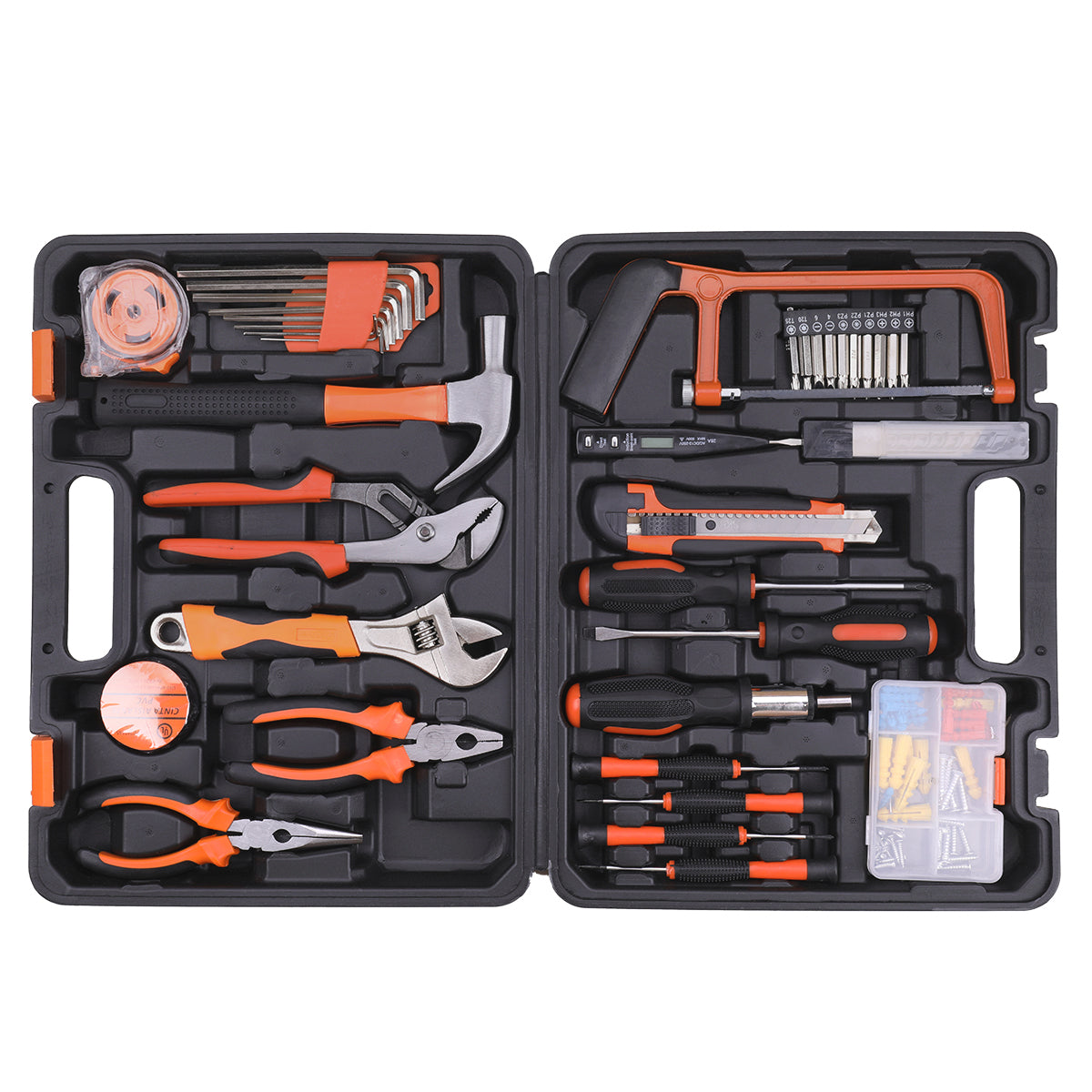 AWANFI Tool Kit 100 Piece DIY Home Household Toolkits for Daily Repair and Maintenance