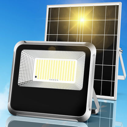 AWANFI Solar Outdoor Lights, LED Solar Flood Lights, 3000LM IP65 Waterproof Security Lights with Remote Control and 8.2 ft Cable for Outside Yard Farmhouse Street Light