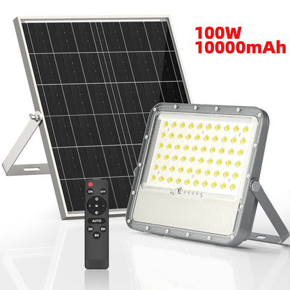 AWANFI Solar Lights Outdoor Waterproof, 3000LM Solar Flood Lights, LED 10000mAh Battery with Remote Control for Outside Walkway Pathway Garden