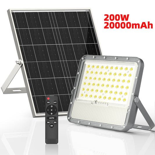 AWANFI Solar Lights Outdoor Waterproof, 10000LM LED Auto on/off Dusk to Dawn Light 20000mAh Security Lights with Remote Control for Outside, Garden, Yard, Patio, Walkway
