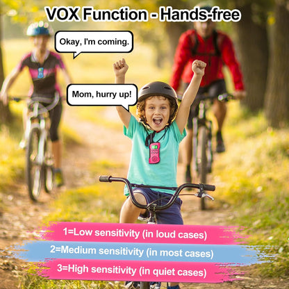 AWANFI Walkie Talkies Long Range 4 Pack, Walkie Talkie Rechargeable for Kids Family 22 Channels 2 Way Radios for Outside, Camping, Hiking, Gifts for Boys Girls