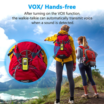 AWANFI Rechargeable 3 Pack Walkie Talkies, Long Range Two Way Radios for Adults