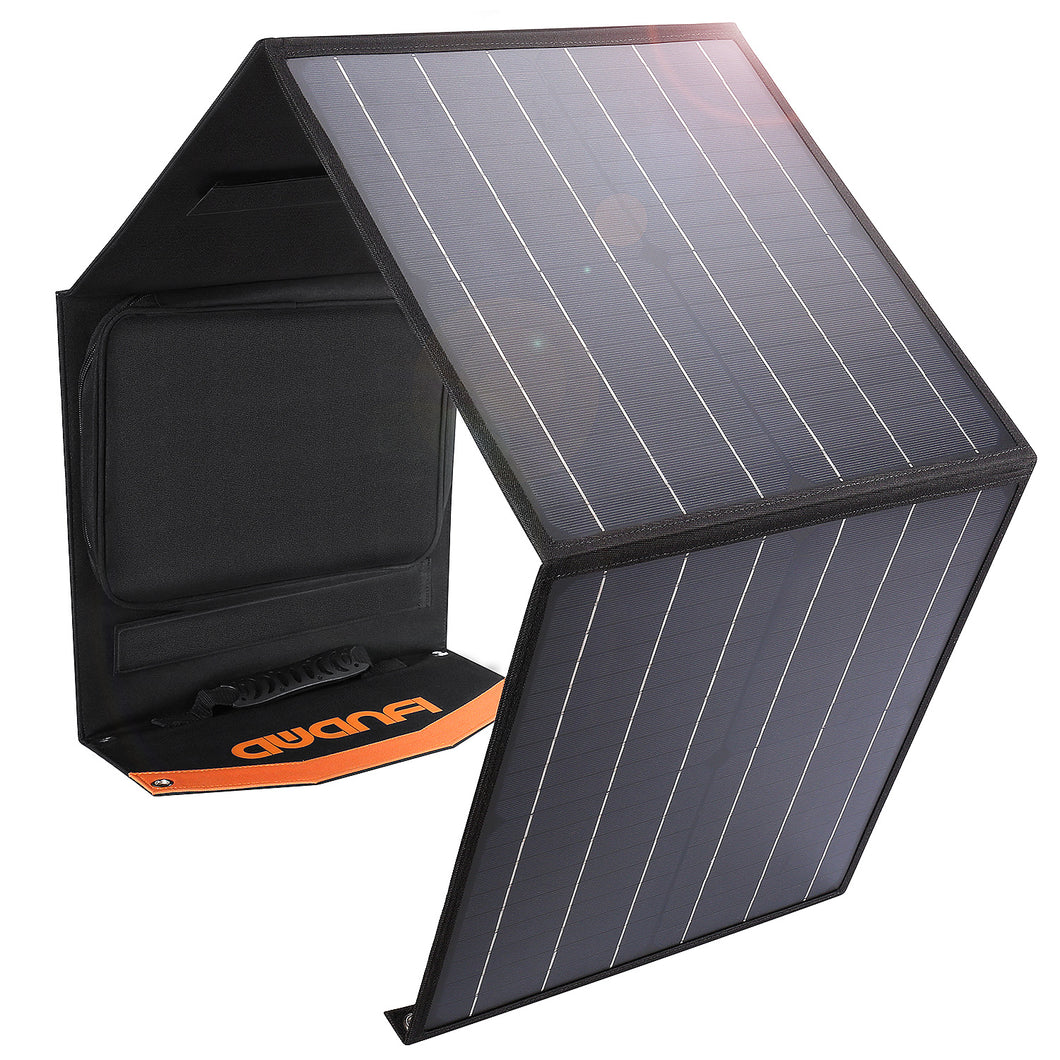 AWANFI Solar Panel,80W Monocrystalline Solar Panel, Solar Charger, Foldable, DC/USB/QC3.0/type-c Output Port Compatible with iPhone, iPad, Galaxy, Portable Power Source and More.