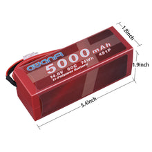 Load image into Gallery viewer, AWANFI 14.8V 5000mAh 60C 4S Lipo Battery with Deans T Plug for RC Car Truck Boat
