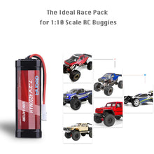 Load image into Gallery viewer, AWANFI 7.2V NiMH Battery 4200mAh High Power RC Car Battery with Tamiya Connector for RC Car RC Truck Traxxas LOSI Associated HPI Kyosho Tamiya Hobby(2Pack)
