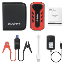 Load image into Gallery viewer, AWANFI Portable Car Jump Starter 800A Peak 12000mAh(up to 5.0L Gas, 3.0L Diesel engine) Portable Power Pack With Dual USB Outputs And Built-in LED Flashlight For Emergency
