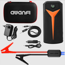 Load image into Gallery viewer, AWANFI Jump Starter 1500A Peak 18000mAh Portable Car Jump Starter 12V Car Battery Jumper (up to 8.0L Gas, 6.0L Diesel engine) With Dual USB Outputs And Built-in LED Flashlight For Emergency Compasses
